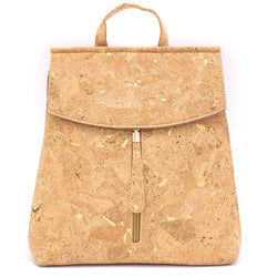 Natural cork with silver girls backpack BAG-322