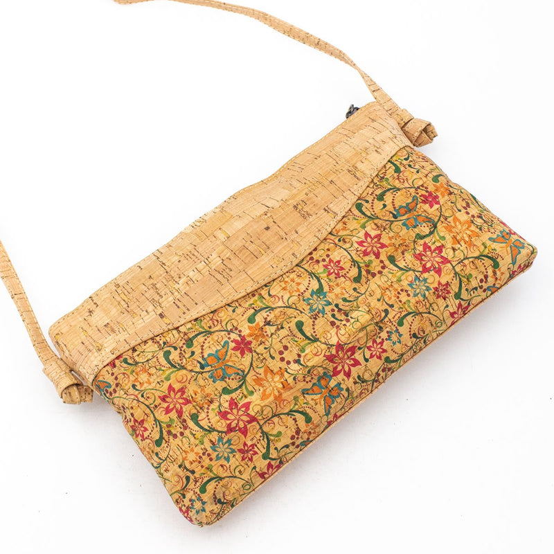 Bodycross cork lady bag Vine flower Pattern BAG-380-J