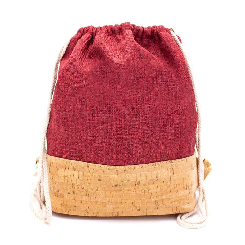 Cork Gymsack gym bag backpack sports bag cotton with cork BAG-601