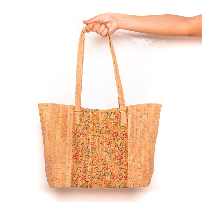 Natural cork bag with beautiful pattern women shoulder handbags BAG-374/624-handbag