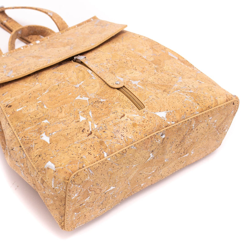 Natural cork with silver girls backpack BAG-322