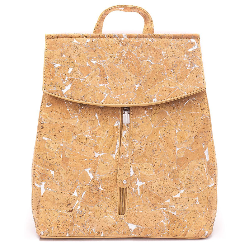 Natural cork with silver girls backpack BAG-322