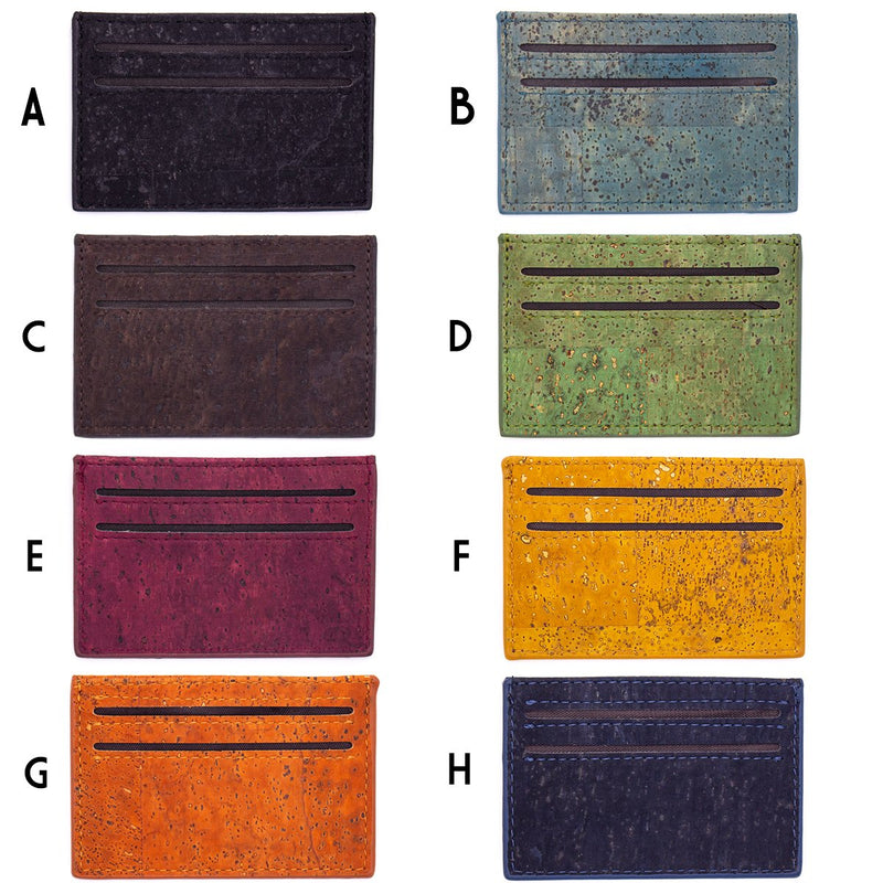 Cork Minimalist Wallet slim card wallet BAG-254-ABCDE