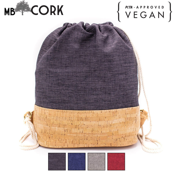 Cork Gymsack gym bag backpack sports bag cotton with cork BAG-601