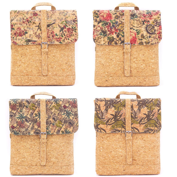 Cork Laptop backpack natural cork pattern Briefcase backpack BAG-619