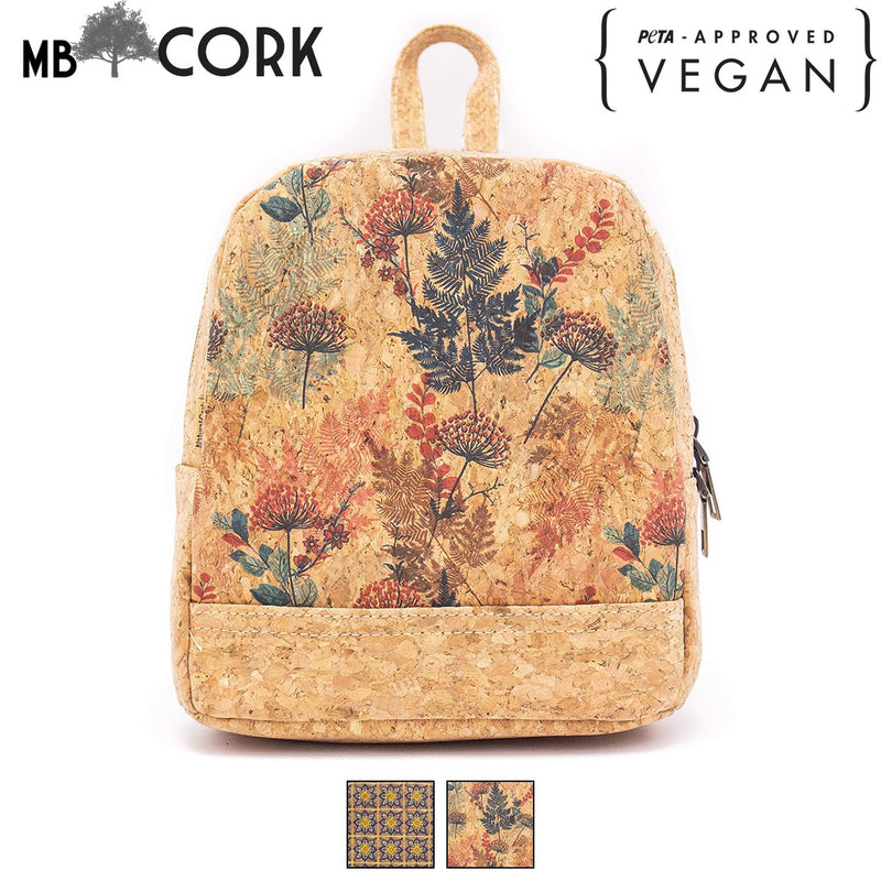 Natural cork partten fabric girls backpack BAG-626-Backpack