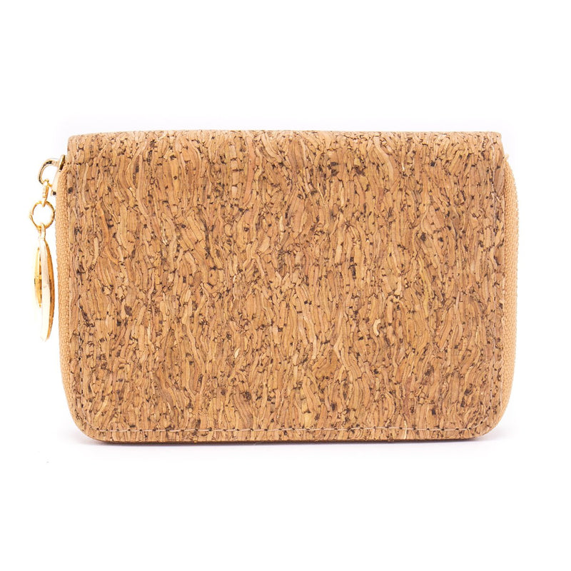 Flash Sales natural cork card wallet 9x13.5cm  -025