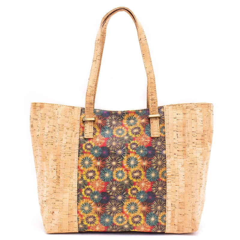 Natural cork bag with beautiful pattern women shoulder handbags BAG-374/624-handbag