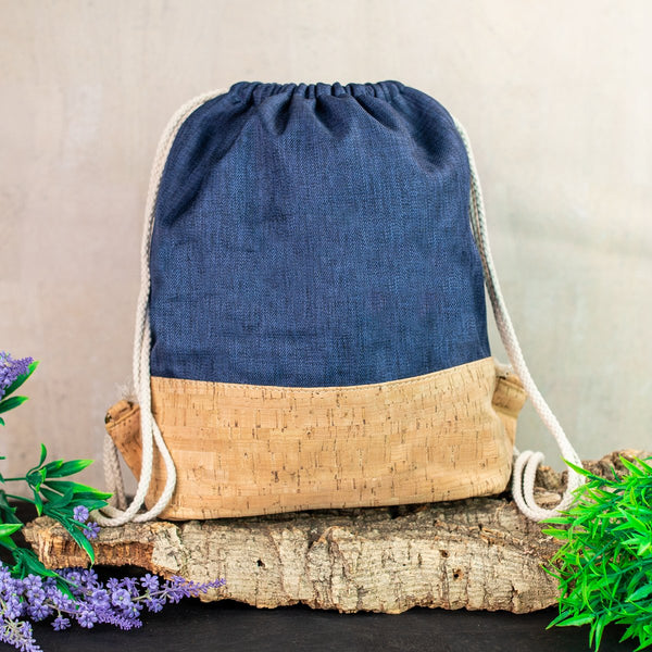 Cork Gymsack gym bag backpack sports bag cotton with cork BAG-601