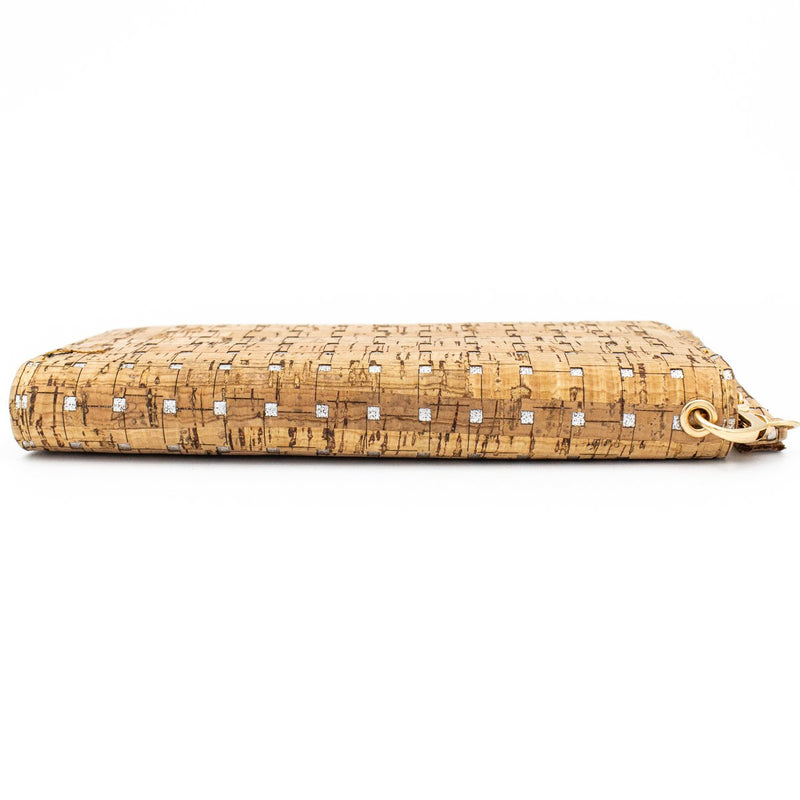 Zipper cork women  wallet Bag-324-BCD