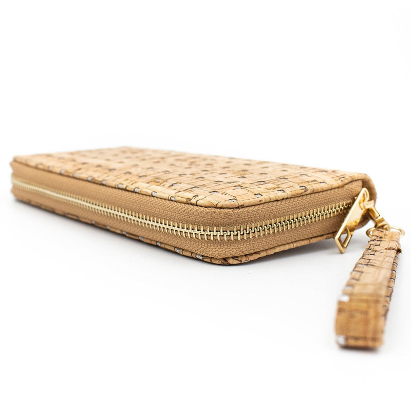 Zipper cork women  wallet Bag-324-BCD