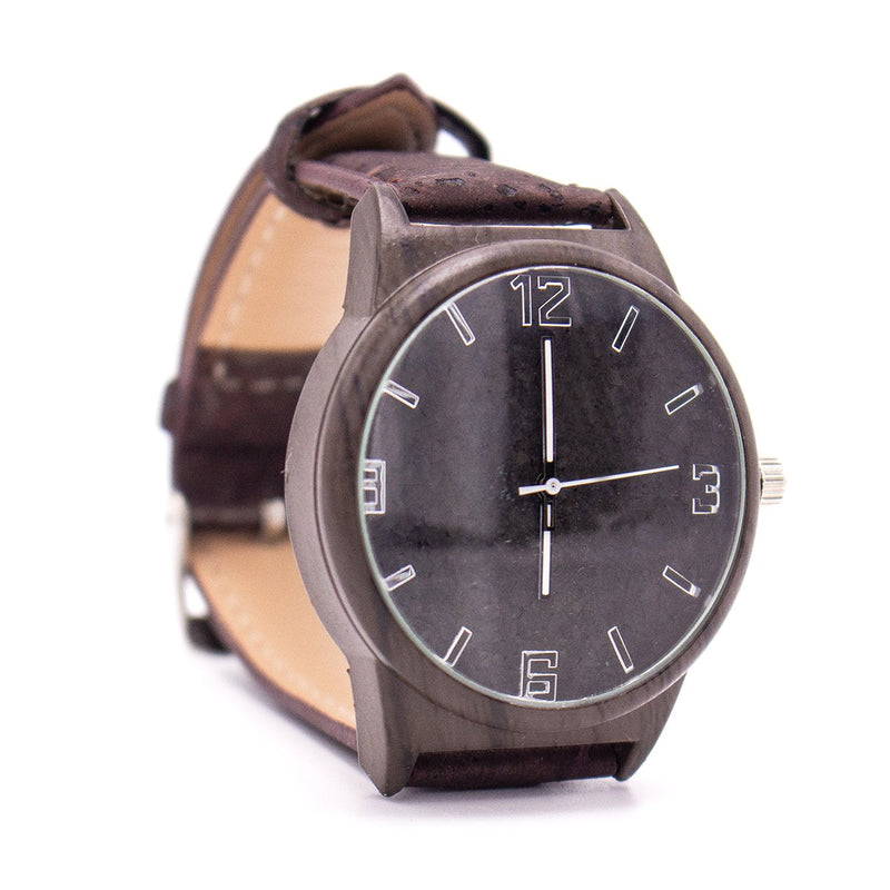 Cork watch natural and brown color watch cork strap women and men watch  WA-120