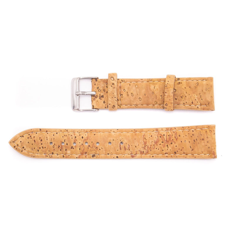 Brown cork watch with Box wood color unisex WA-BOX-116