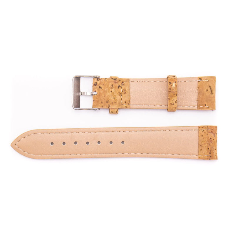 Brown cork watch with Box wood color unisex WA-BOX-116