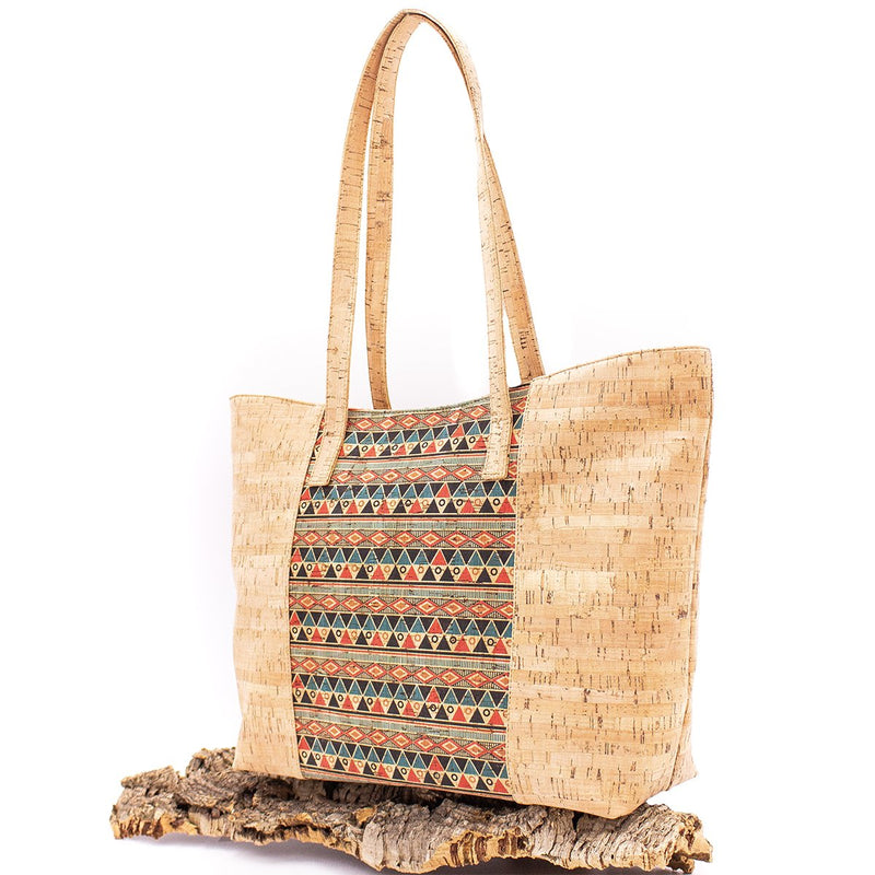 Natural cork bag with beautiful pattern women shoulder handbags BAG-374/624-handbag