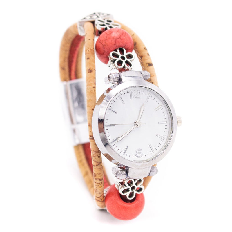 Handmade cork watch for women WA-141