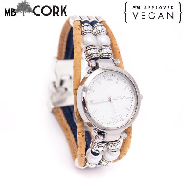 Handmade cork watch for women WA-142