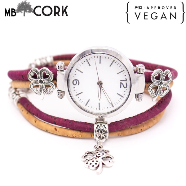 Handmade cork watch for women WA-144