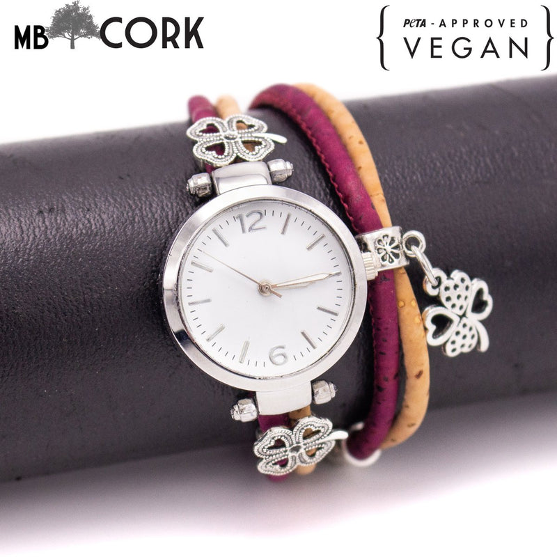 Handmade cork watch for women WA-144