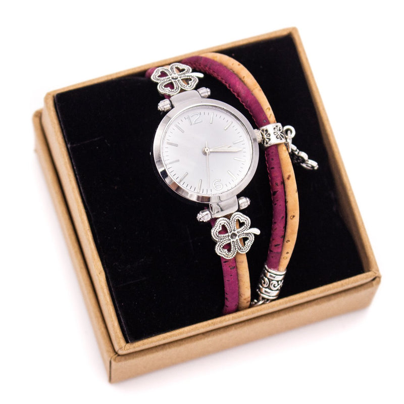 Handmade cork watch for women WA-144