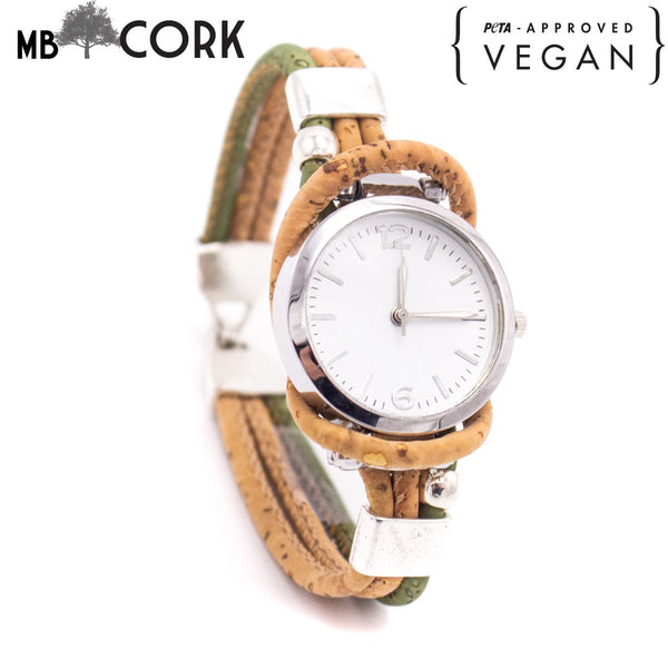 Handmade cork watch for women WA-146