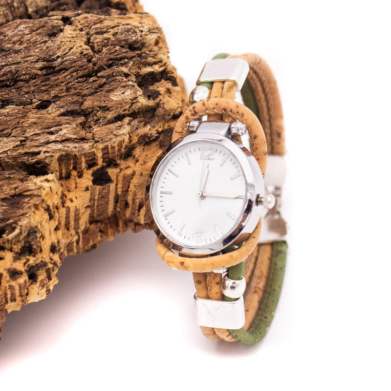 Handmade cork watch for women WA-146