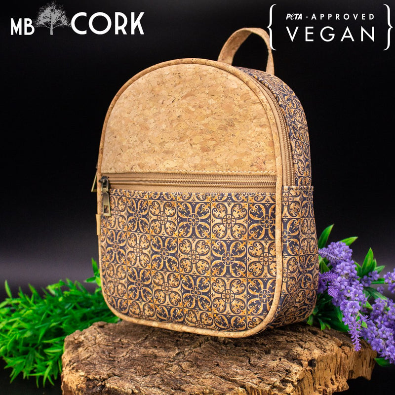 Natural cork girls women backpack  BAG-627-AB-Backpack