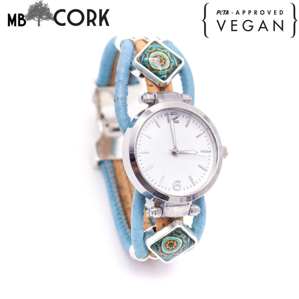 Handmade cork watch for women WA-148