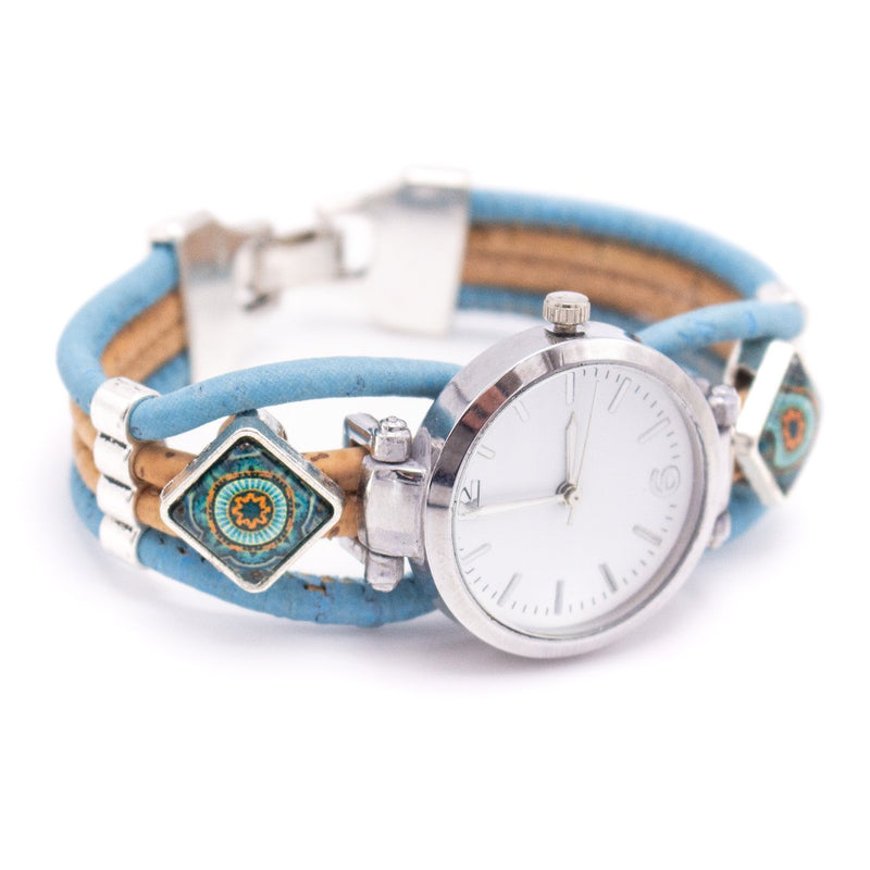 Handmade cork watch for women WA-148