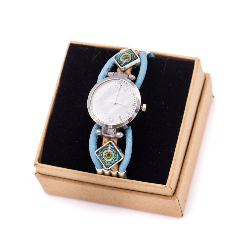 Handmade cork watch for women WA-148