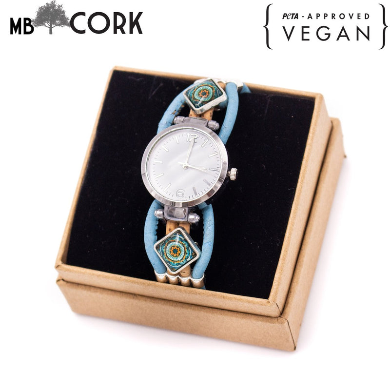 Handmade cork watch for women WA-148