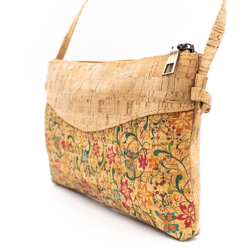 Bodycross cork lady bag Vine flower Pattern BAG-380-J